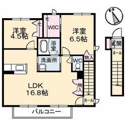 シャーメゾン光Ⅱの物件間取画像